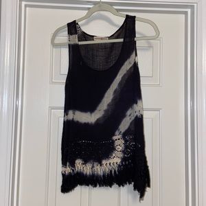 Tie dye top with fringe!!!